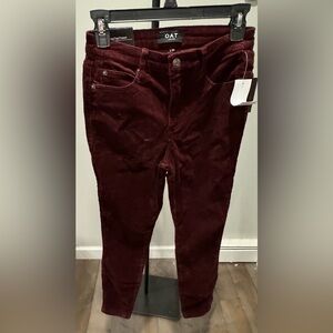 NWT OAT NY Corduroy skinny pants-size 26